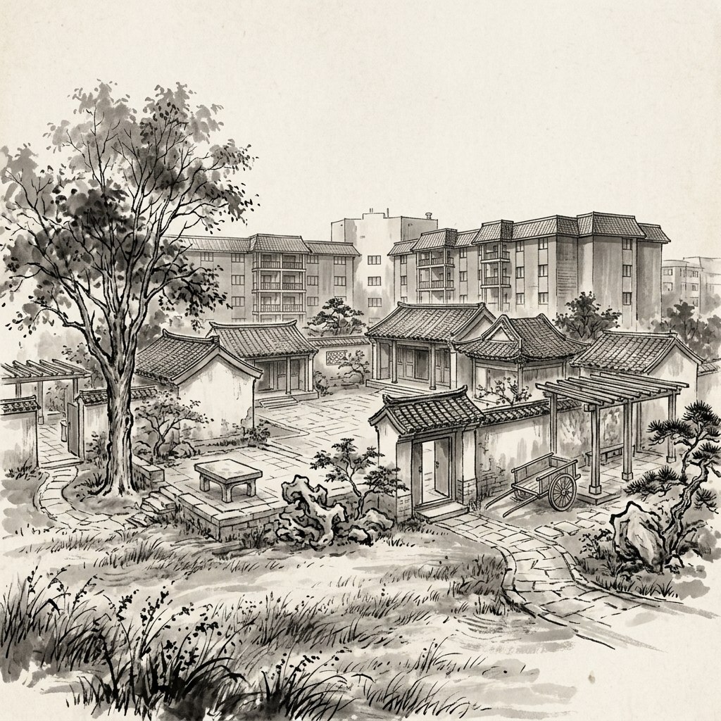 Input image: image_static_stylized_suburb_0009
